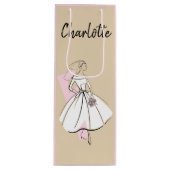 Mode Bride Neutrale Naam Roze wijn Cadeautas (Voorkant)