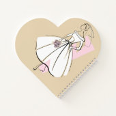 Mode Bride Neutrale notitieboek hart (Achterkant)