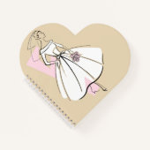 Mode Bride Neutrale notitieboek hart (Voorkant)