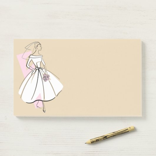 Mode Bride Neutrale post-it noten Post-it® Notes (Op bureau)