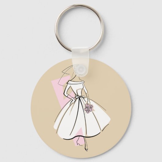 Mode Bride Neutrale sleutelhanger ronde (Voorkant)