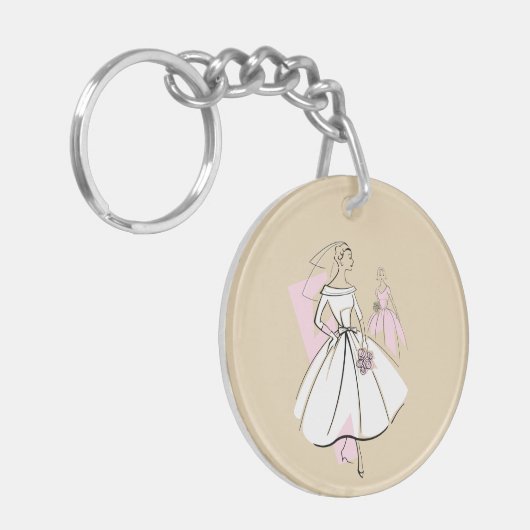 Mode Bride Neutrale sleutelhanger van de Bride- te (Voorkant Links)