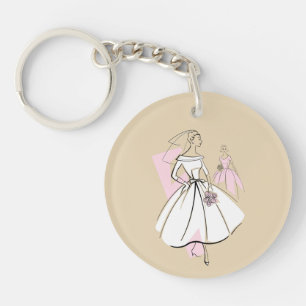 Mode Bride Neutrale sleutelhanger van de Bride- te