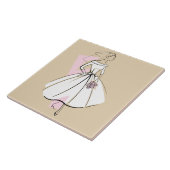 Mode Bride Neutrale tegel Tegeltje (Zijkant)