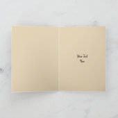 Mode Bride Neutrale Tekst beige groetkaart Kaart (Binnen)