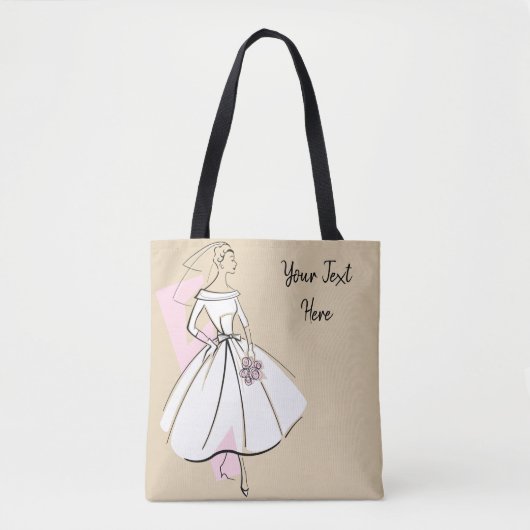 Mode Bride Neutrale Tekst tas roze terug (Voorkant)