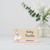 Mode Bride Neutrale visitekaartje roze terug (Staand voorkant)