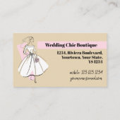 Mode Bride Neutrale visitekaartje van de Kopbal (Achterkant)