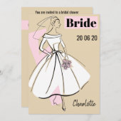 Mode Bride Neutrale vrijgezellenfeest Kaart (Voorkant / Achterkant)