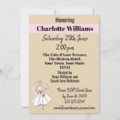 Mode Bride Neutrale Vrijgezellenfeest van de Groep Kaart (Achterkant)