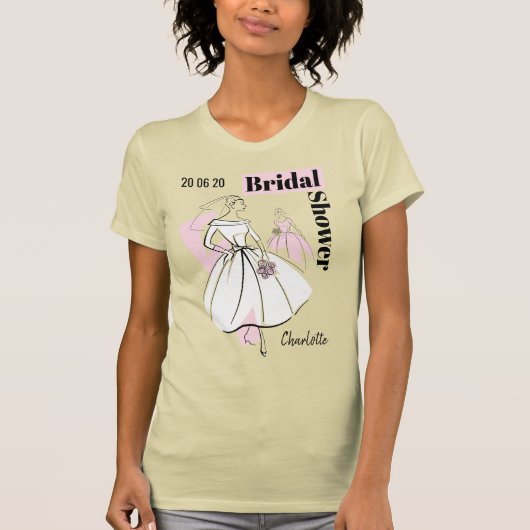 Mode Bride Neutrale Vrijgezellenfeest van de Groep T-shirt (Voorkant)