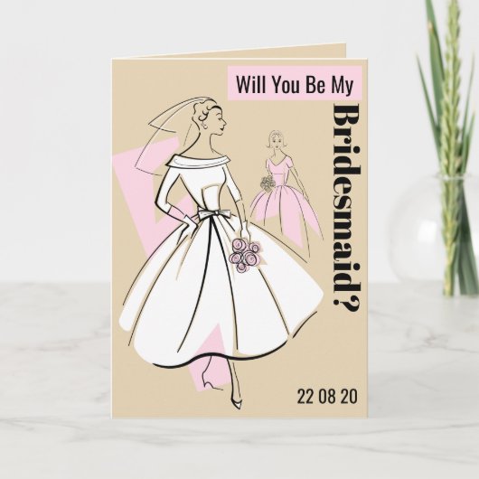 Mode Bride Neutrale zijn Mijn Bridesmaïd beige (Voorkant)