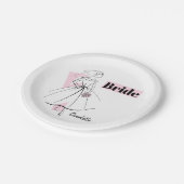 Mode Bride Pink Bride Name papieren bord (Gekanteld)