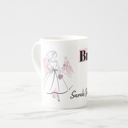 Mode Bride Pink Bridesmaid Name mok bot china (Links)