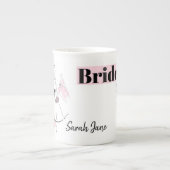Mode Bride Pink Bridesmaid Name mok bot china (Voorkant)