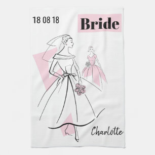 Mode Bride Pink Group Bride keukenhanddoek