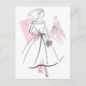 Mode Bride Pink Group briefkaart (Voorkant)