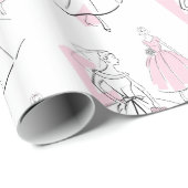 Mode Bride Pink Group inpakpapier (Rol Hoek)