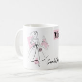 Mode Bride Pink Group Maid of Honor Name mok (Voorkant links)