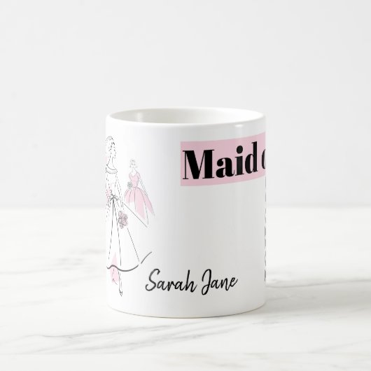 Mode Bride Pink Group Maid of Honor Name mok (Center)