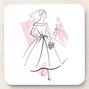 Mode Bride Pink Group onderzetter cork terug