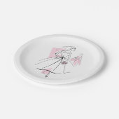 Mode Bride Pink Group papier borden Papieren Bordje (Gekanteld)
