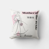 Mode Bride Pink Moeder van Bride goot kussen (Voorkant)