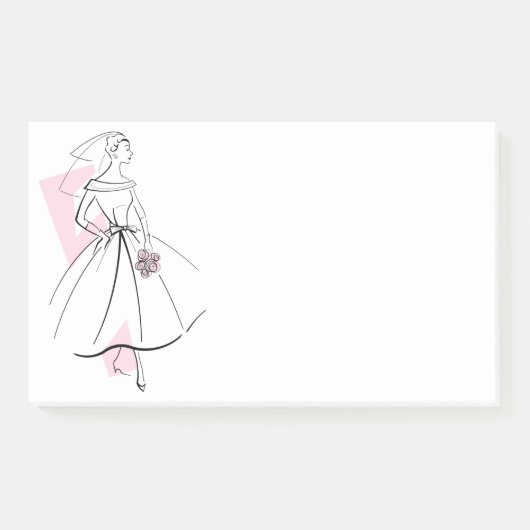 Mode Bride Pink post-it noten Post-it® Notes (Voorkant)