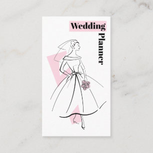 Mode Bride Pink Wedding Planner visitekaartje