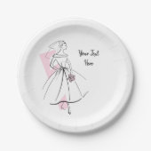 Mode Bride Roze bord (Voorkant)