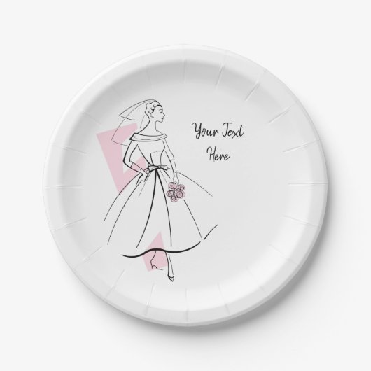 Mode Bride Roze bord (Voorkant)