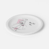 Mode Bride Roze bord (Gekanteld)