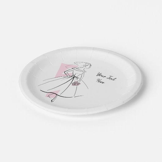 Mode Bride Roze bord (Gekanteld)