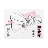 Mode Bride Roze Bride flexibele magneet (Horizontaal)