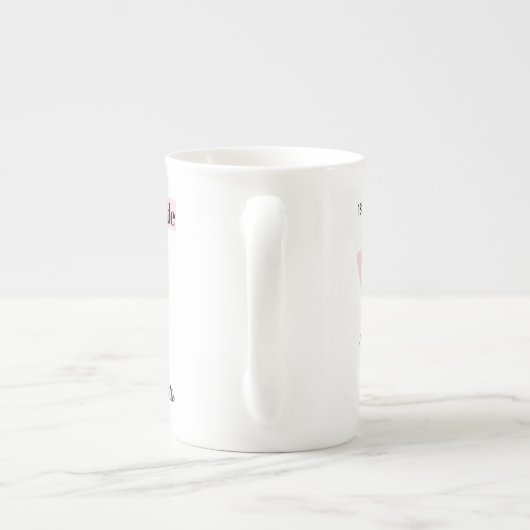 Mode Bride Roze Bride Naam mok bot china (Achterkant)