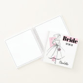 Mode Bride roze bride notitieboek vierkant (Binnen)