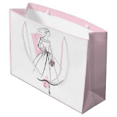 Mode Bride Roze cadeautas groot roze (Achterkant Gekanteld)