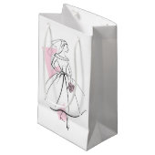 Mode Bride Roze cadeautas klein (Voorkant Gekanteld)