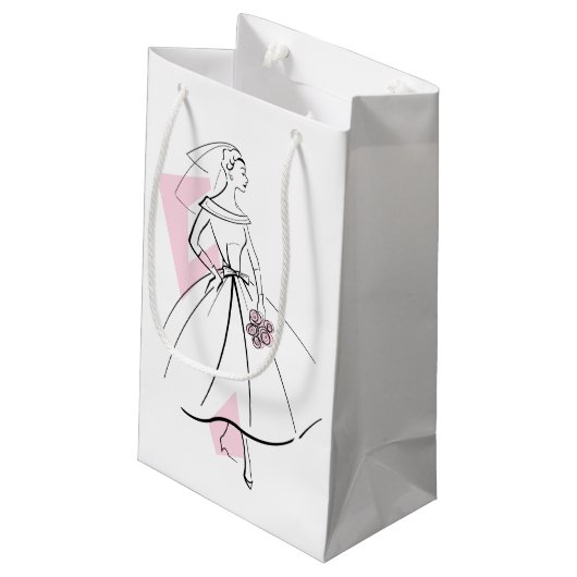 Mode Bride Roze cadeautas klein (Achterkant Gekanteld)