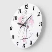 Mode Bride roze de aantalklok rond Grote Klok (Hoek)