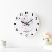 Mode Bride roze de aantalklok rond Grote Klok (Huis)