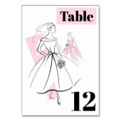 Mode Bride roze de lijstkaart van de Groep Kaart (Achterkant)