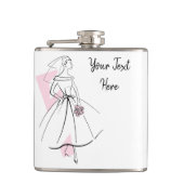 Mode Bride Roze fles Heupfles (Voorkant)