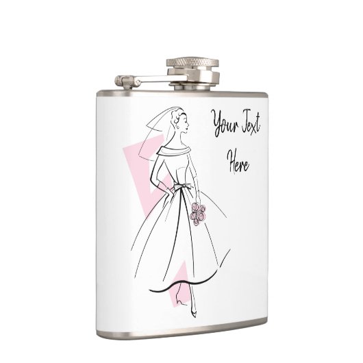 Mode Bride Roze fles Heupfles (Rechts)