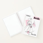 Mode Bride Roze Groep Bride Naam Datum notitieboek (Binnen)