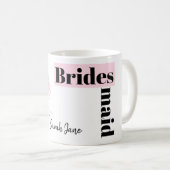 Mode Bride Roze Groep Bridesmaid Naam mok (Voorkant rechts)