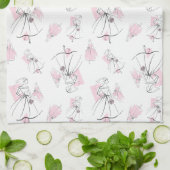 Mode Bride Roze Groep Meerkeukenhanddoeken Theedoek (Gevouwen)