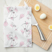 Mode Bride Roze Groep Meerkeukenhanddoeken Theedoek (Quarter Fold)