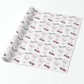 Mode Bride Roze Groep Naam Bride verpakkingspapier Cadeaupapier (Uitgerold)