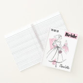 Mode Bride Roze Groepering Naam Datum multi Notitieboek (Binnen)